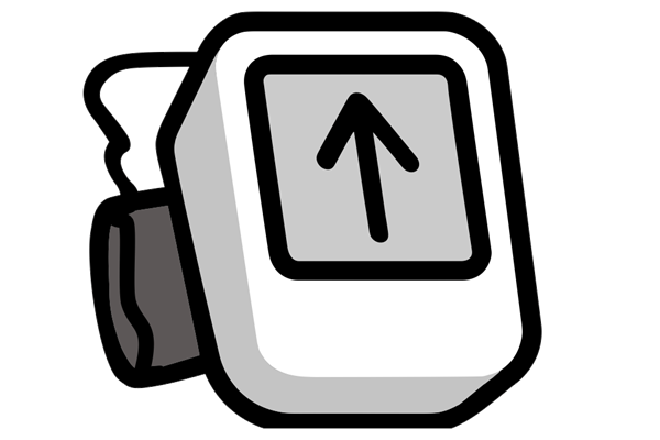 Illustration of blood pressure monitor
