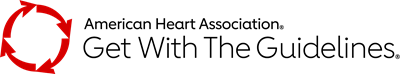 Red Get With The Guidelines Logo